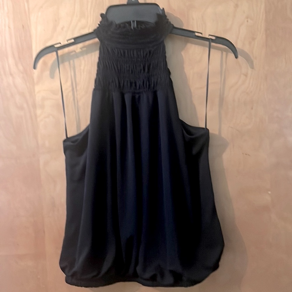 Express halter style top size small. Navy.